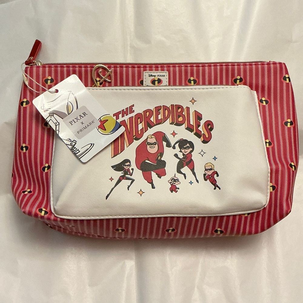 Primark Red and White The Incredibles Cosmetic Bag